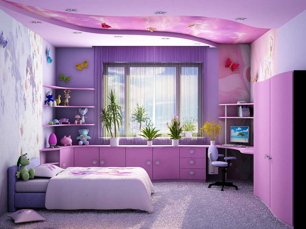 la idea de un colorido diseño de dormitorio para niña