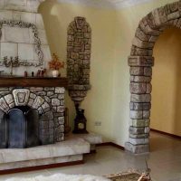 idée d'une pierre décorative originale dans le style d'une photo d'appartement