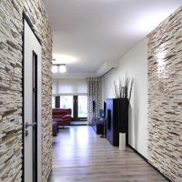 l'idée d'une belle pierre décorative à l'intérieur de la pièce photo