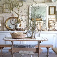 variante d'un bel intérieur d'une maison dans une photo de village