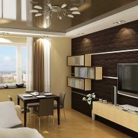 version d'un beau design du salon photo 17 m2