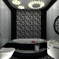 version du style original d'une photo de salle de bain blanche