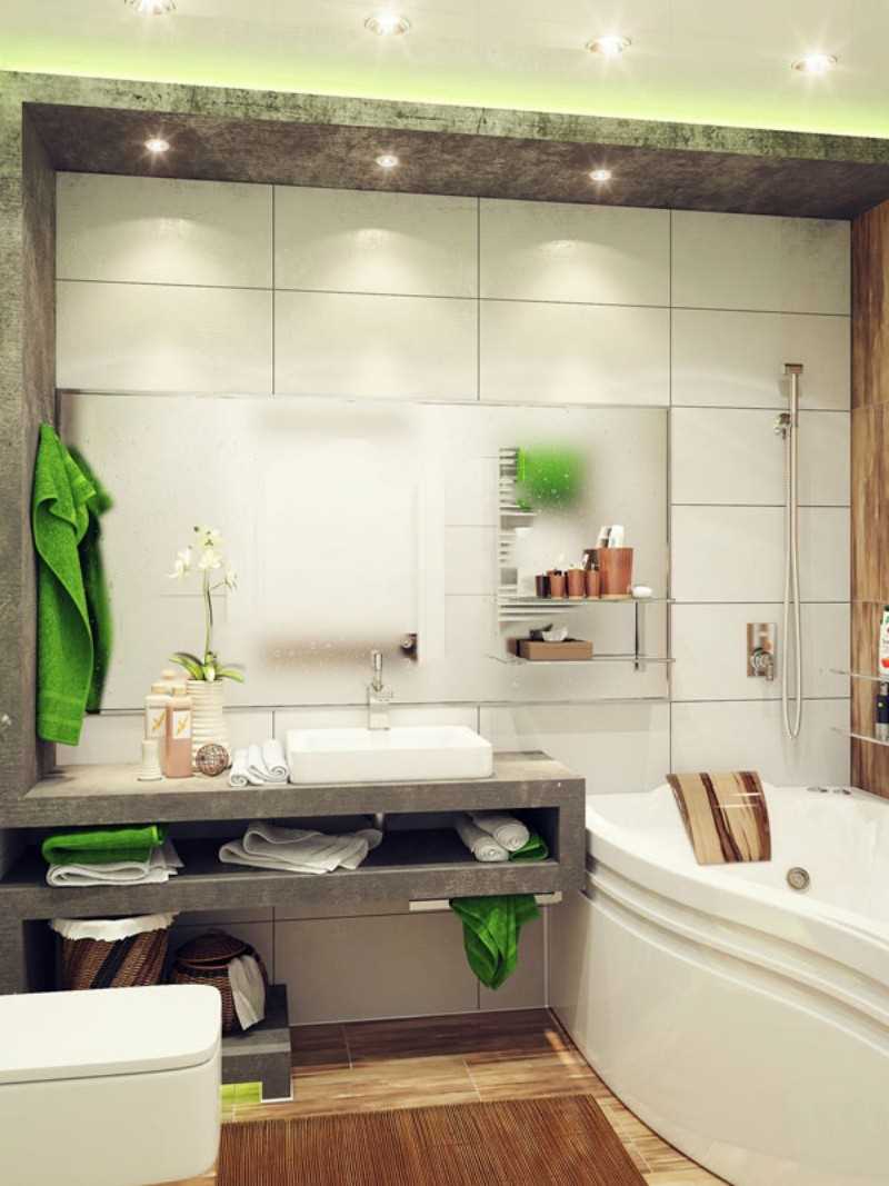 opción de estilo de baño brillante