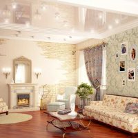 variante de décoration insolite de l'intérieur du salon picture
