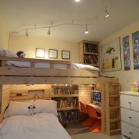 version d'un beau décor de chambre d'enfant pour deux garçons photo