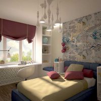 idée d’un décor lumineux pour une chambre d’enfant pour une fille