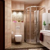 opción de un baño luminoso interior de 6 metros cuadrados foto