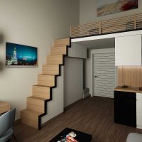 version du bel intérieur d'un petit salon photo