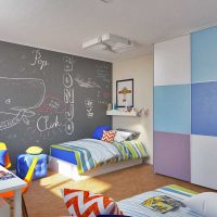 idée d'un intérieur insolite d'une chambre d'enfants pour deux garçons photo