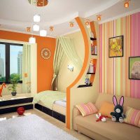idée d'un décor lumineux pour une chambre d'enfants pour deux garçons photo