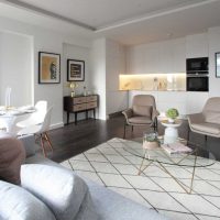 l'idée d'un salon intérieur inhabituel dans un style moderne