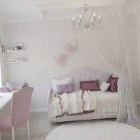 idée d’un intérieur lumineux pour une photo de fille