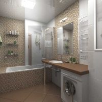 variante de un hermoso diseño de un baño de imagen de 6 metros cuadrados
