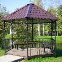 version du style inhabituel de la photo de gazebo