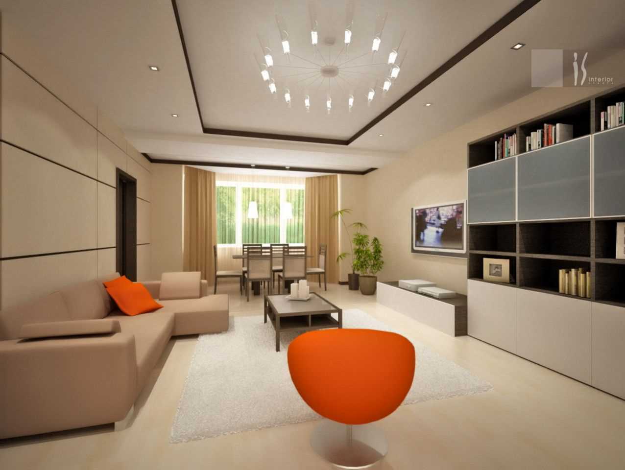 idée d'un décor lumineux d'un salon dans un style moderne