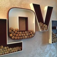la opción de usar letras decorativas en el interior de la imagen del apartamento