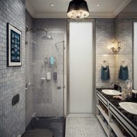 Versión del interior moderno del baño Imagen de 6 m2