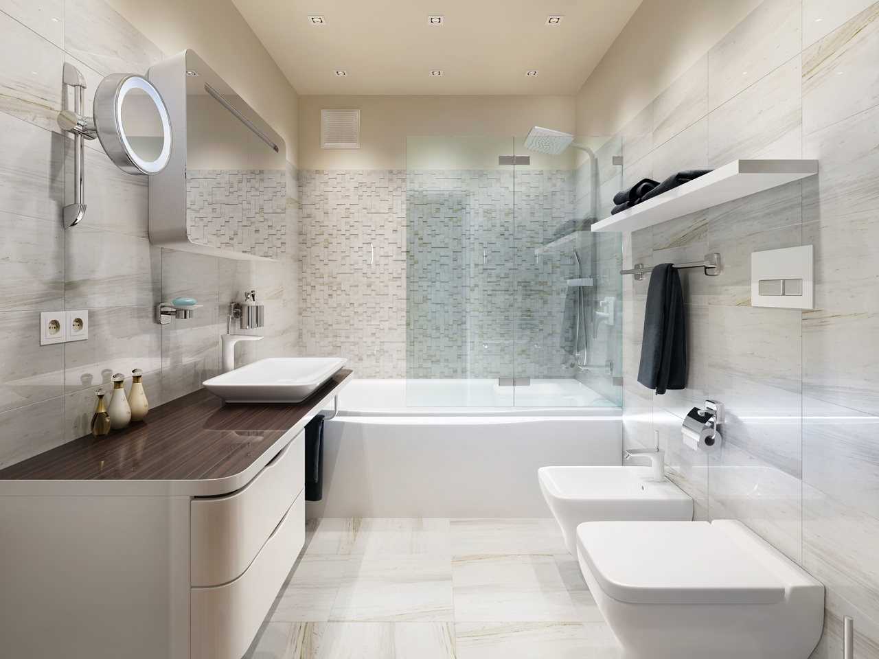 versión del estilo inusual del baño de 6 metros cuadrados