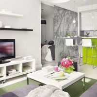 idée d'un style insolite d'une petite photo de salon