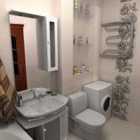 idée d'un intérieur de salle de bain lumineux 2.5 m² photo
