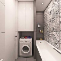 versión del estilo brillante del baño foto de 6 metros cuadrados
