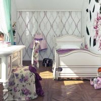 version de la conception lumineuse de la chambre des enfants pour la photo de fille