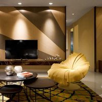 version du magnifique décor du salon dans une photo de style moderne
