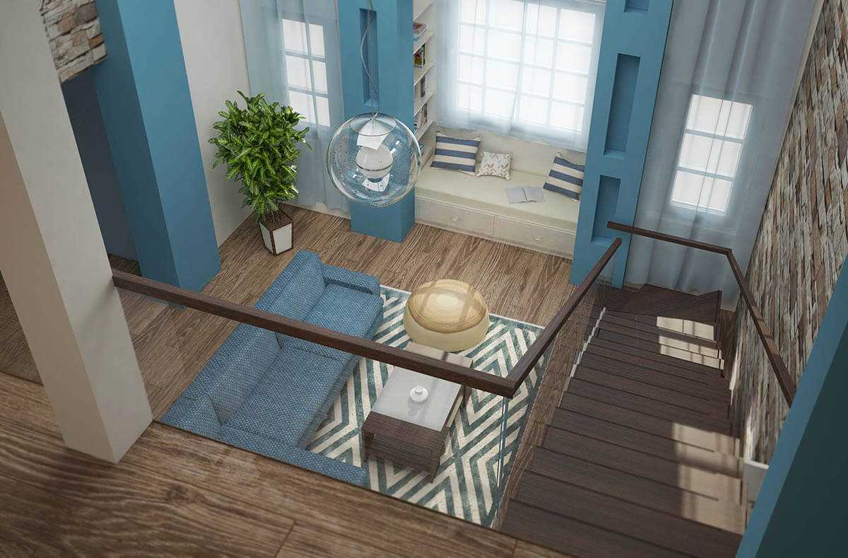 l'idée d'un bel appartement avec une seconde lumière