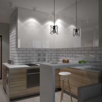 idée du style moderne d'un petit salon photo
