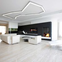 idée d'un décor lumineux d'un salon dans une maison privée photo