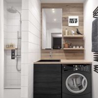 version d'un bel intérieur de salle de bain de 2,5 m²