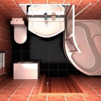 version d'une belle salle de bain design de 5 m² photo