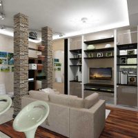 variante du décor insolite de l'appartement 50 m² photo