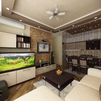 un exemple d'un beau style d'un salon photo de 19-20 m²