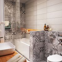 exemple d'un intérieur de salle de bain lumineux photo 5 m²