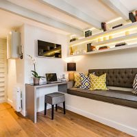 version du beau design d'un appartement moderne photo 50 m²