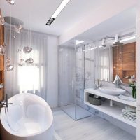 Un exemple d’intérieur de salle de bain lumineux de 5 m²