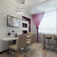 variante du décor atypique d'un appartement moderne photo 50 m²