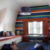 Variante de décor lumineux pour enfants pour deux garçons photo