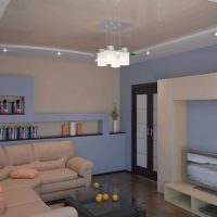 Un exemple de la conception lumineuse d'un appartement moderne de 50 m²