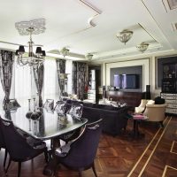version du beau style de l'appartement dans le style d'une photo classique moderne