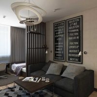 idée d'un intérieur moderne d'un petit salon photo