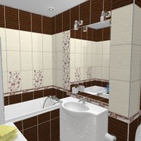 version du style lumineux de la salle de bain dans la photo de Khrouchtchev