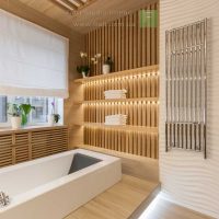 idée d'un bel intérieur d'une grande salle de bain photo