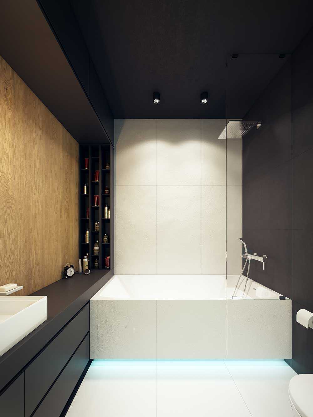 idea de un interior inusual de un baño de 6 metros cuadrados