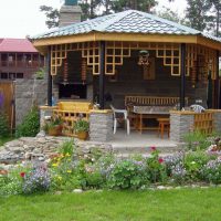 version de l'intérieur moderne de la photo de gazebo