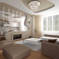 Un exemple de conception lumineuse d'un salon de 19 à 20 m²