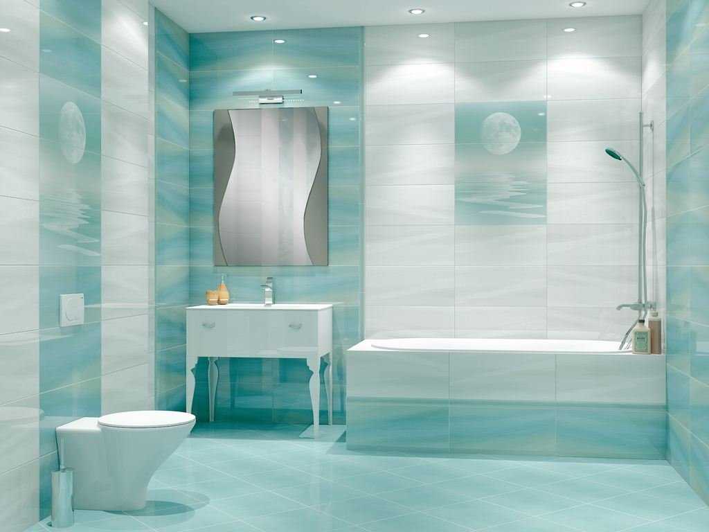 La opción del estilo moderno del baño de 6 sq. m.
