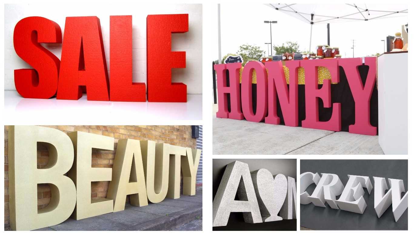 la idea de usar letras decorativas al estilo del departamento