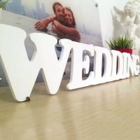 idea de usar letras decorativas en la imagen de diseño del dormitorio